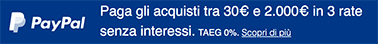 PayPal - Paga in 3 Rate - da 30 a 2000 euro