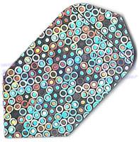 SET 3 ALETTE HOLOGRAM SLIM SILVER BUBBLES - Top180