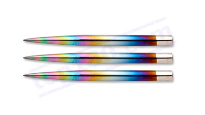 SET 3 PUNTE RICAMBIO STEEL RAINBOW 32mm. - Winmau