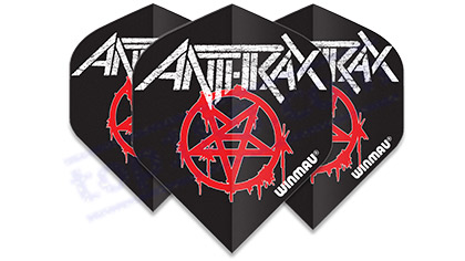 SET 3 ALETTE ROCK LEGENDS ANTHRAX LOGO - Winmau