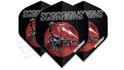 SET 3 ALETTE ROCK LEGENDS SCORPIONS LOGO - Winmau