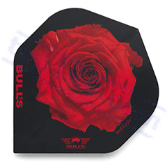 SET 3 ALETTE POWERFLITE RED ROSE BLACK STANDARD - Bull's