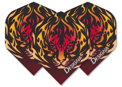 SET 3 ALETTE Tiger in Flames - Designa