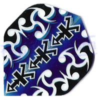 SET 3 FLIGHTS POLY MET STANDARD “TRIBAL BLUE” - Pentathlon
