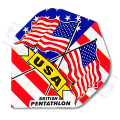 SET 3 ALETTE U.S.A. - Pentathlon