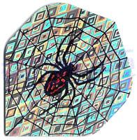 SET 3 ALETTE HOLOGRAM SPIDERWEB ARGENTO - Top180